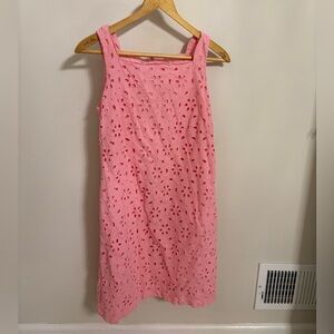 Talbots Pink Eyelet Dress